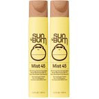 Sun Bum Original SPF 45 Broad Spectrum Sunscreen Mist - Travel Size, 3.4 oz | Moisturizing Facial Sunscreen Spray with Vitamin E, Hawaii 104 Act Compliant (Made without Octinoxate & Oxybenzone)