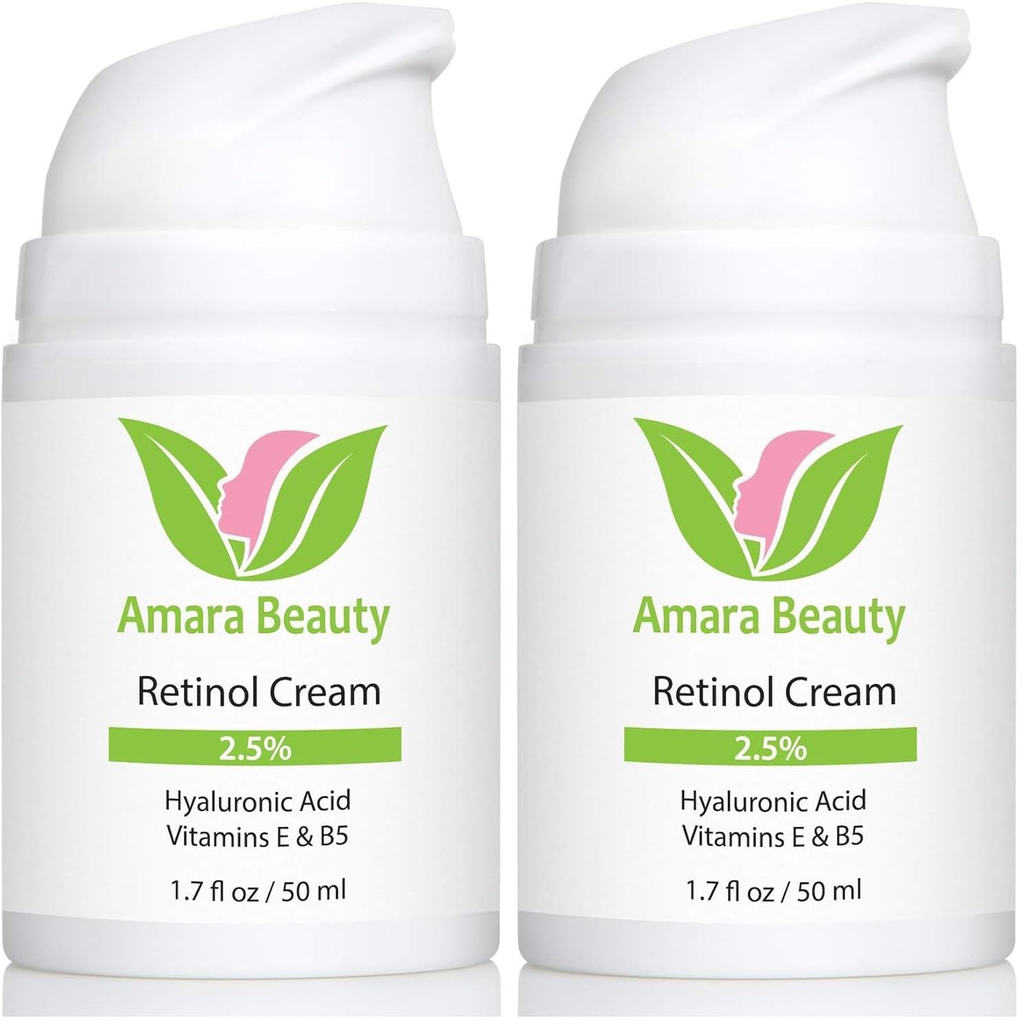 Buy now Retinol Cream for Face 2.5% with Hyaluronic Acid & Vitamins E & B5, 1.7 fl. oz. 1.7 Fl Oz (Pack of 2) at indiglob india