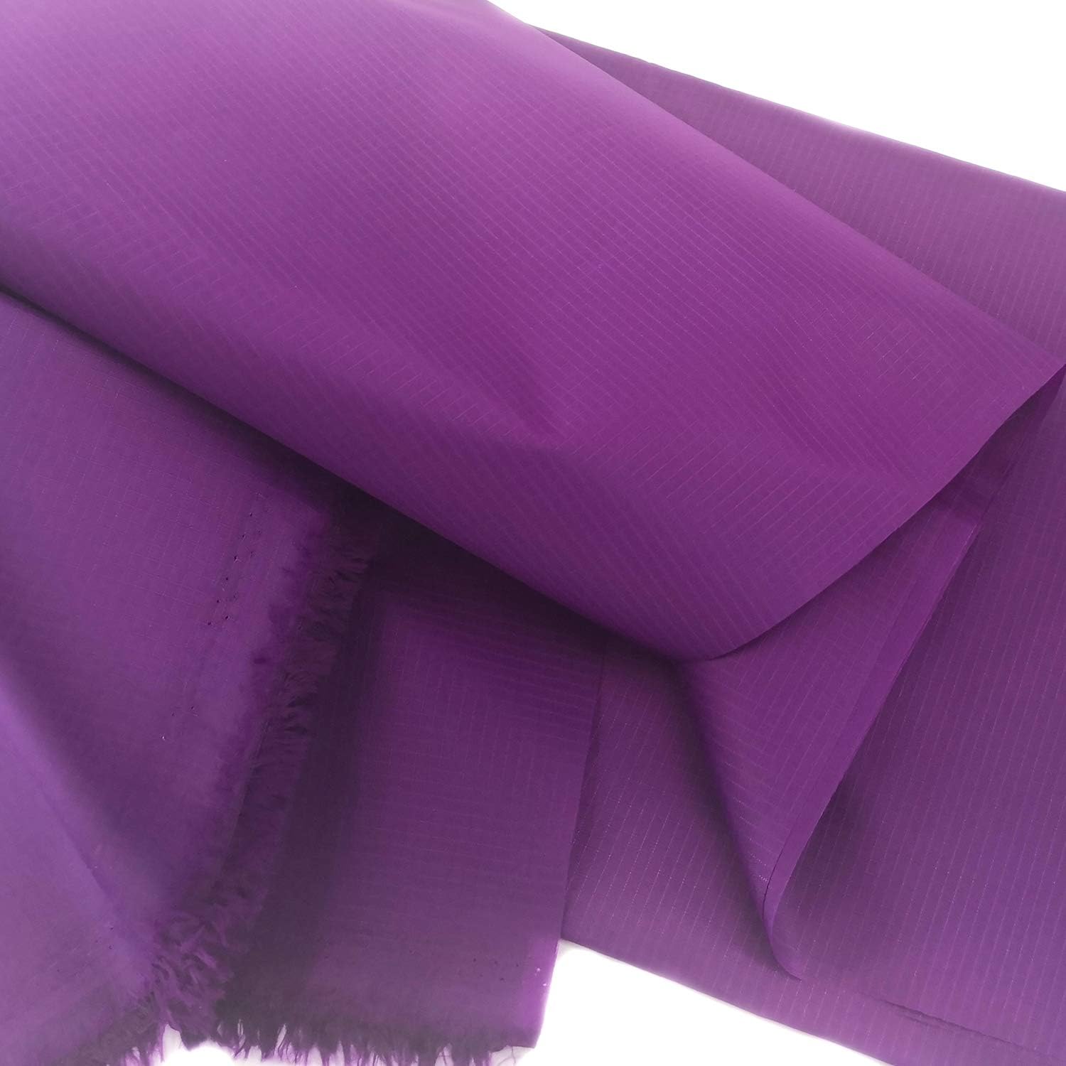Buy now Rose Flavor Nylon Ribstop Waterproof Fabric 1.7OZ 70D 58“ by 1 Yard(Black) 3yds Purple at indiglob india