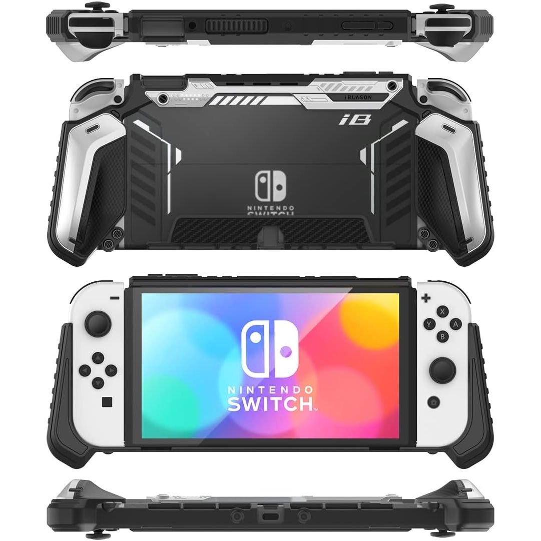 Buy now i-Blason Armorbox for Nintendo Switch OLED Case 2021 Dockable Comfortable Grip Protective Anti-Scratch Case Compatible with Nintendo Switch OLED Model and Joy-Con Controller (White) at indiglob india