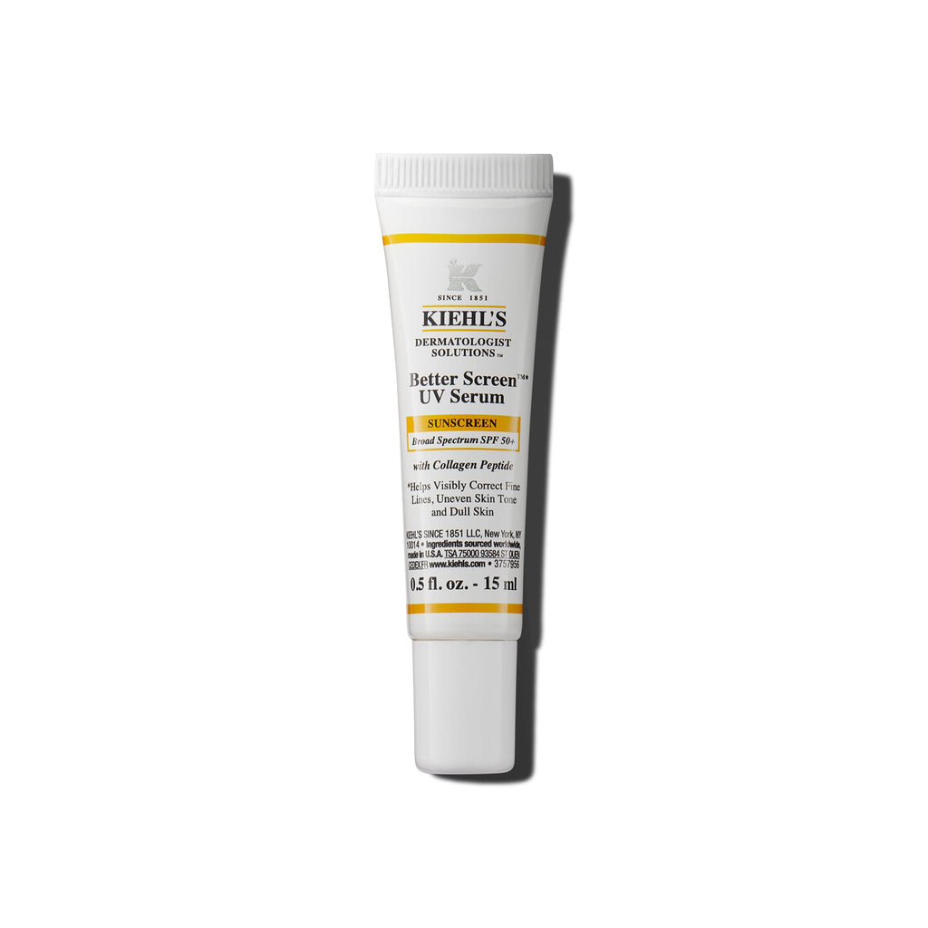 Kiehl's - Better Screen UV Serum SPF 50+ Facial Sunscreen, Collagen Peptide | Facial Sunscreen for Shielding UVA & UVB - With Collagen Peptide - Corrects Visible Signs of Aging