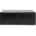 Buy now WOLF Heritage Large Valet Case, Black - 13 Compartments + One Watch Roll - Faux Leather Exterior + Ultra-Suede Lining Default at indiglob india