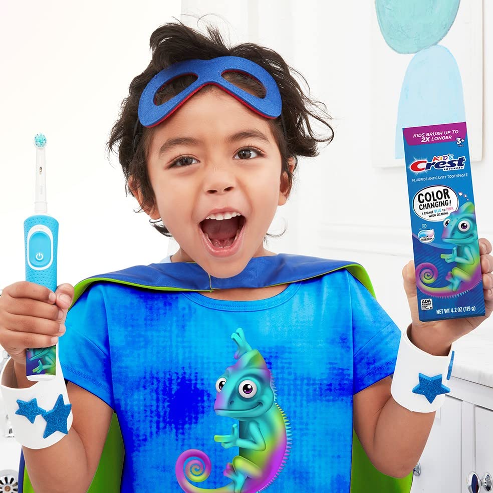Buy now Oral-B Kids Electric Toothbrush with Sensitive Brush Head and Timer, for Kids 3+ (Product Design May Vary) at indiglob india