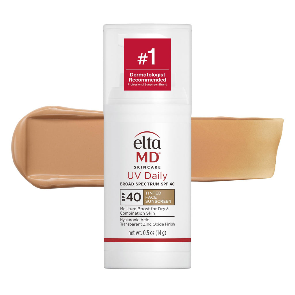 EltaMD UV Daily Face Sunscreen Moisturizer, Zinc Oxide, SPF 40 and SPF 50 | Hydrates and Protects Dry Dehydrated Skin, Lightweight, No White Cast, Dermatologist Recommended, Available in Three Tints