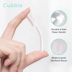 Baby Tongue Cleaner, 60pcs, Disposable Infant Toothbrush, Hygiene Oral Care Oral Wipes for Baby and Infant