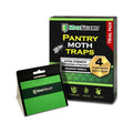 MaxGuard Pantry Moth Traps (4 Traps Trial Pack) Extra Strength Pheromones | Non-Toxic Sticky Glue Trap for Food and Cupboard Moths in Your Kitchen | Trap and Kill Seed Grain Flour Meal Moths |