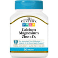 Buy now 21st Century Cal Mag Zinc +D Tablets, 90 Count (Pack of 2) 1 at indiglob india