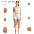 120pcs Round & Oval Bandages for Face, Circle Bandages, Elastic Fabric
