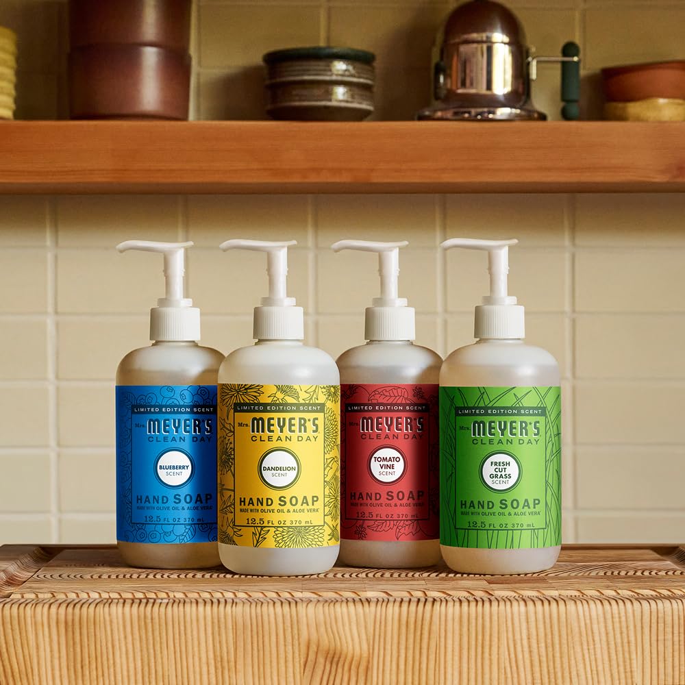 MRS. MEYER'S CLEAN DAY Liquid Hand Soap, Fresh Cut Grass, 12.5 oz, 3 Pack