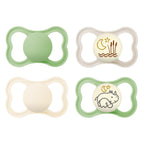 Buy now MAM Air Pacifier for Babies 6-16 Months, Extra Air Flow for Sensitive Skin, Glows in The Dark, Developed with Medical Experts, BPA-Free Skin Soft Silicone, 2 Count, with Sterilizer Case at indiglob india
