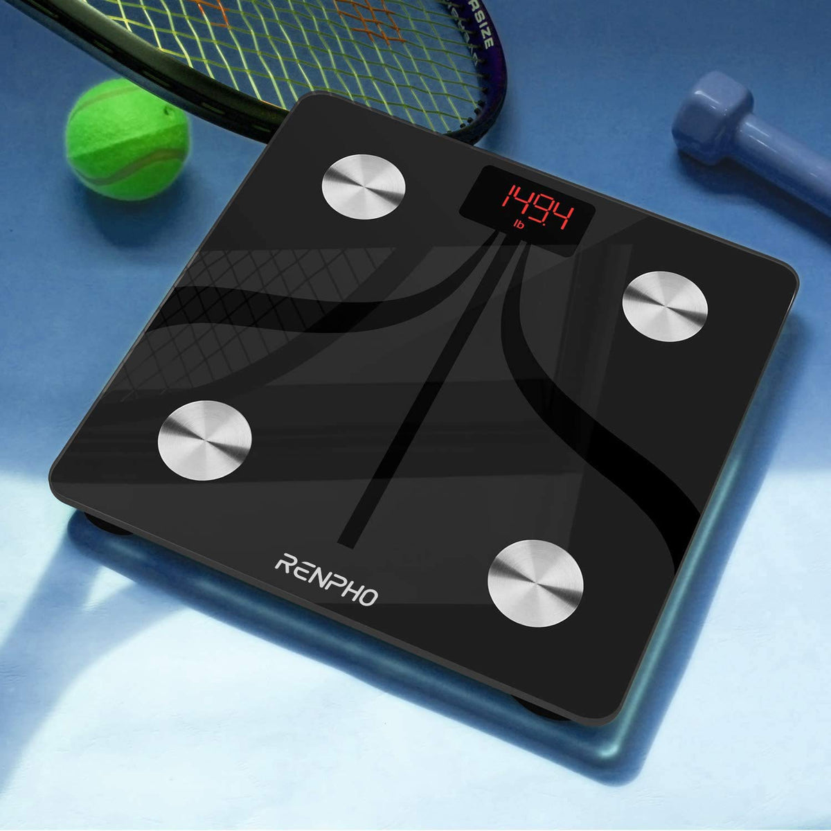 RENPHO Elis 1 Smart Scale, USB-C Rechargeable, 13 Body Metrics, 400lbs