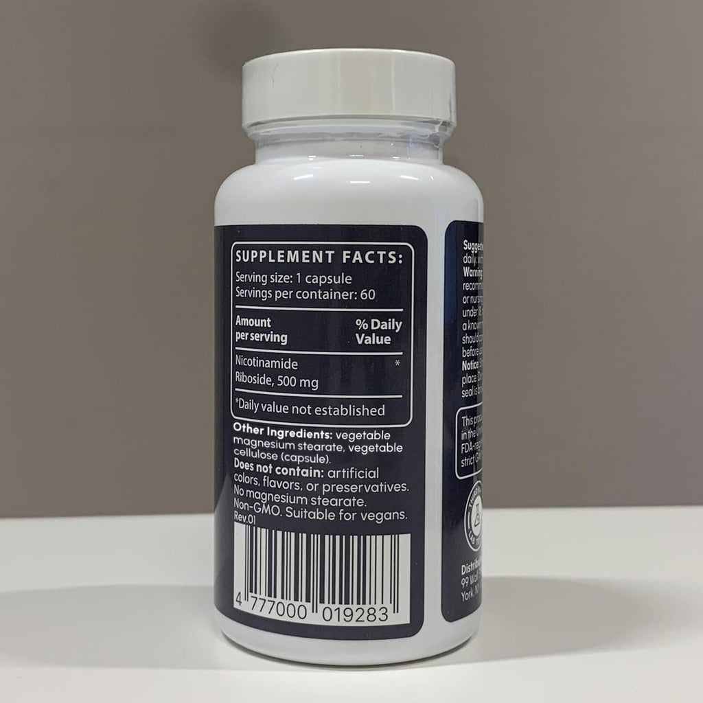 partiQlar NR Supplement Nicotinamide Riboside NAD+ Booster - 60 Capsules