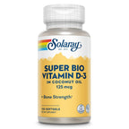SOLARAY Super Bio Vitamin D3 5000 IU, 120 Softgels