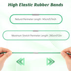 5 Pcs 96 Gallon Trash Can Rubber Bands, Heavy Duty Large Trash Can Rubber Bands for 55-96 Gallon Garbage Cans Elastic Garbage Bag Holder for Bag Waste Bins Litter Box (Multicolors)