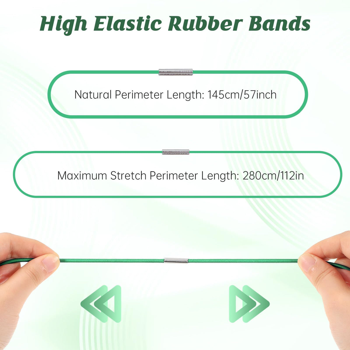 5 Pcs 96 Gallon Trash Can Rubber Bands, Heavy Duty Large Trash Can Rubber Bands for 55-96 Gallon Garbage Cans Elastic Garbage Bag Holder for Bag Waste Bins Litter Box (Multicolors)