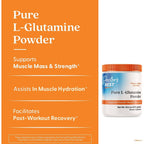 Buy now Doctors Best Pure L-Glutamine Powder, Supports Muscle Mass & Strength, Non-GMO, Gluten Free, Soy Free, Vegan Net Wt. 10.6 oz (300 Grams) at indiglob india
