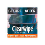ClearWipe Microfiber Pre-Moistened Lens Wipes, Individual Packets, 40 Count