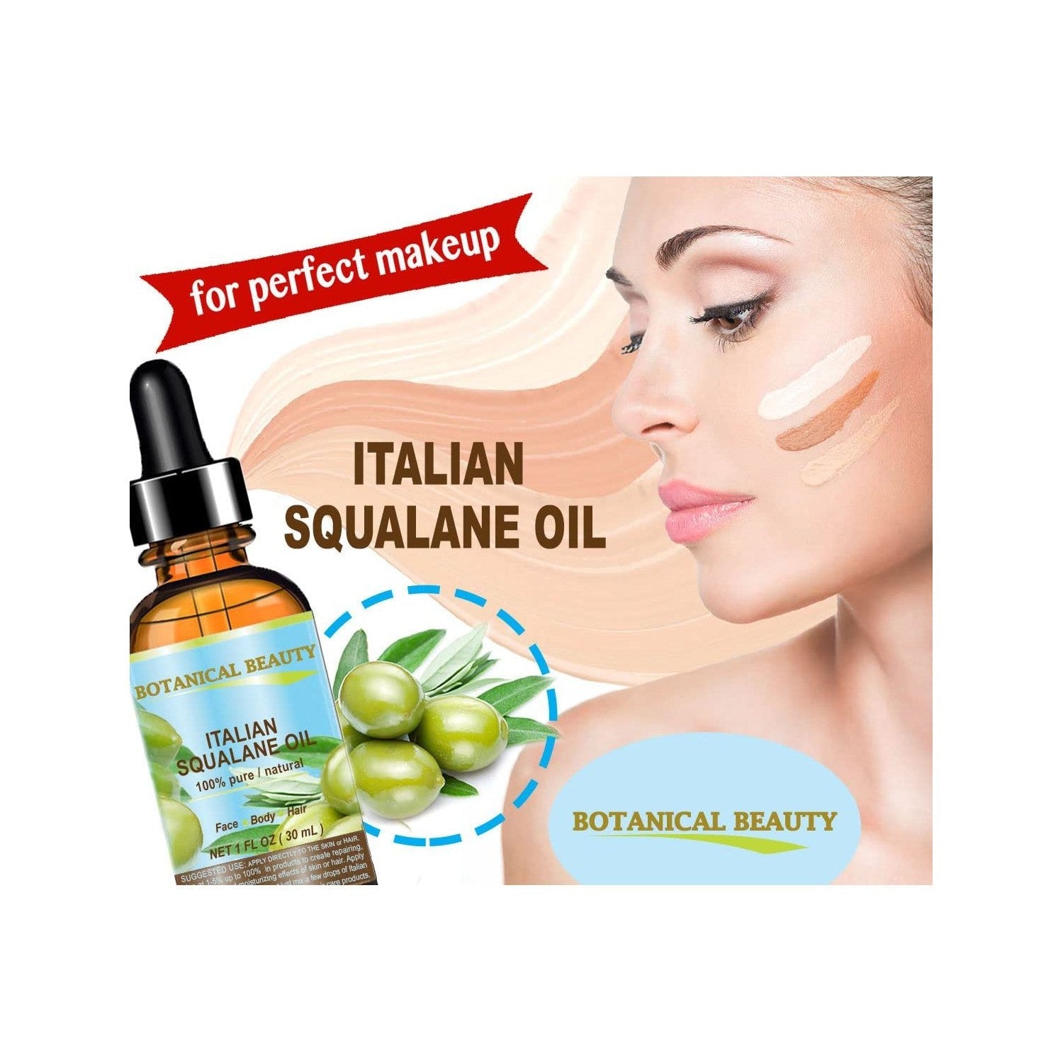 Buy now Botanical Beauty SQUALANE Italian Olive. 100% Pure/Natural/Undiluted Oil. 2 fl.oz- 60ml. 100% Ultra-Pure Moisturizer for Face, Body & Hair. Reliable 24/7 skincare protection at indiglob india