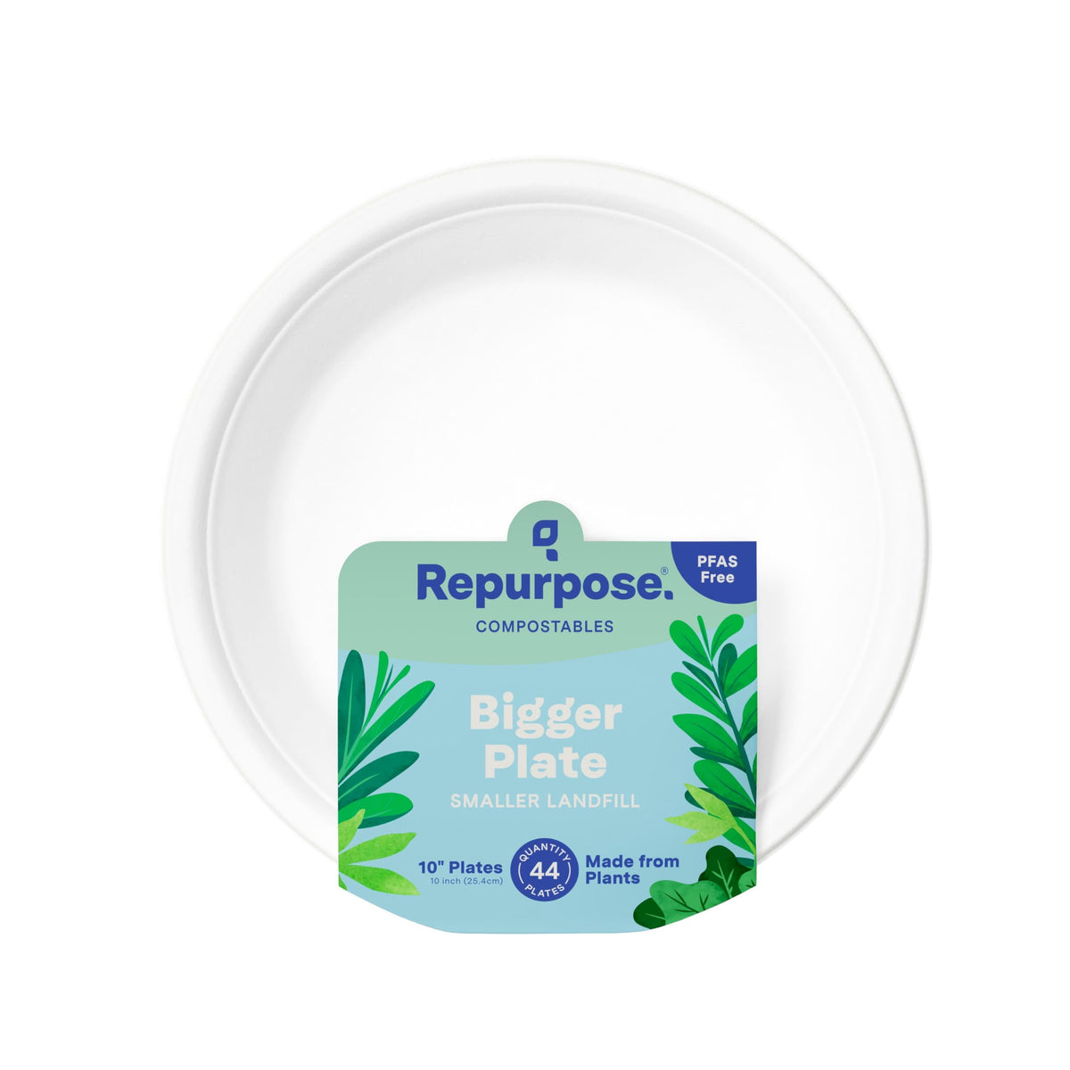 Repurpose Compostable Plates 10in, 44 CT