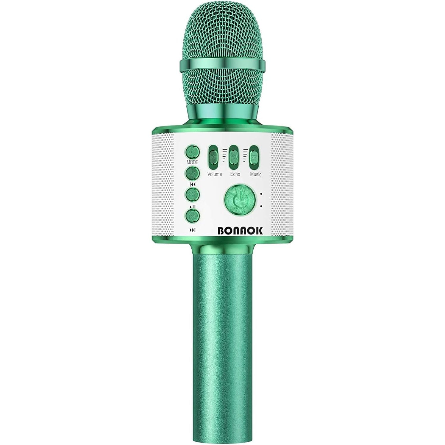 Buy now BONAOK Wireless Bluetooth Karaoke Microphone, 3-in-1 Portable Handheld Mic Speaker Machine for All Smartphones, Gifts to Girls Boys Kids Adults All Age Q37(Black Gold) Green at indiglob india