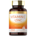Carlyle Vitamin C with Zinc | 250 Softgels | Bioavailable | Ascorbic Acid