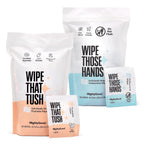 Wipe Those Hands & Wipe That Tush Travel Combo Pack, 60 Wipes Total