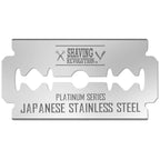 Shaving Revolution Double Edge Razor Blades - 50 Count | Platinum Japanese Stainless Steel - Smooth, Precise & Clean Shave - Fits Standard Safety Razors - Long-Lasting Sharpness