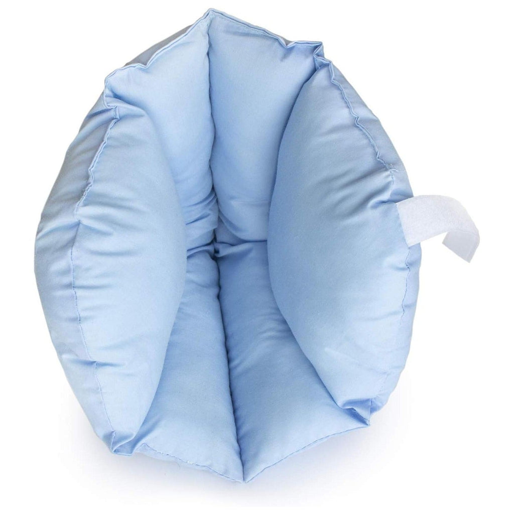 Buy now DMI Heel Cushion Protector Pillow to Relieve Pressure from Sores and Ulcers, Foot Pillow, FSA HSA Eligible, Adjustable in Size, Blue, White, Sold as a Set of 2 at indiglob india