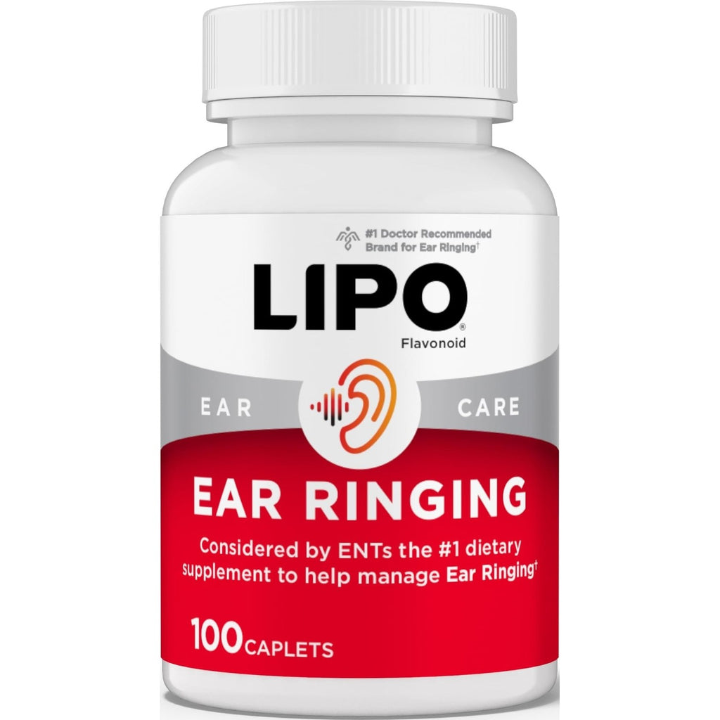 LIPO Ear Ringing Support, Lemon Bioflavonoid Complex, 100 Caplets