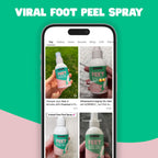 Freeman Flirty Feet Instant Foot Peeling Spray, Foot Mask, 4 fl oz | Foot peel mask for summer, moisturizing and smooth dry, cracked heels, remove dead skin quickly, cruelty-free and vegan