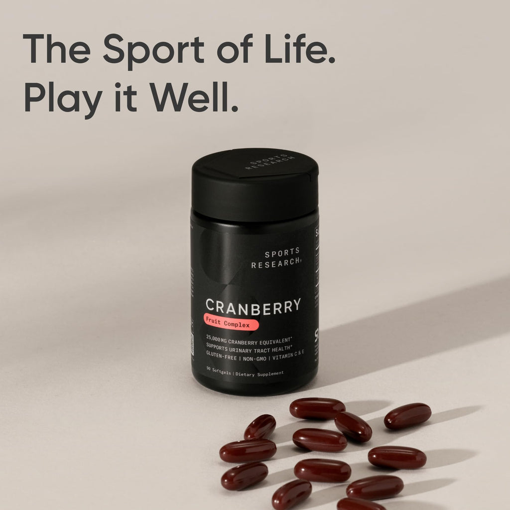 Sports Research® Cranberry Fruit Complex 500mg, 90 Softgels