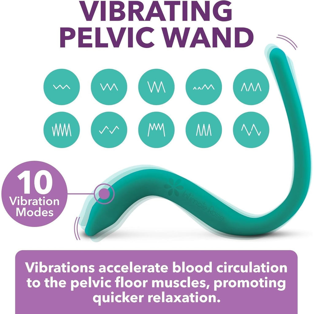Intimate Rose Vibrating Pelvic Wand for Pelvic Pain Muscle Relief