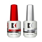 Buy now KUPA Gelfinity - Soak Off Gel - Base & Glossy Top & Matte Top Coat (No-Wipe) 0.5 Fl Oz (Clear (Base + Gloss), 0.5 Fl Oz (Pack of 2)) 0.5 Fl Oz (Pack of 2) Clear (Base + Gloss) at indiglob india