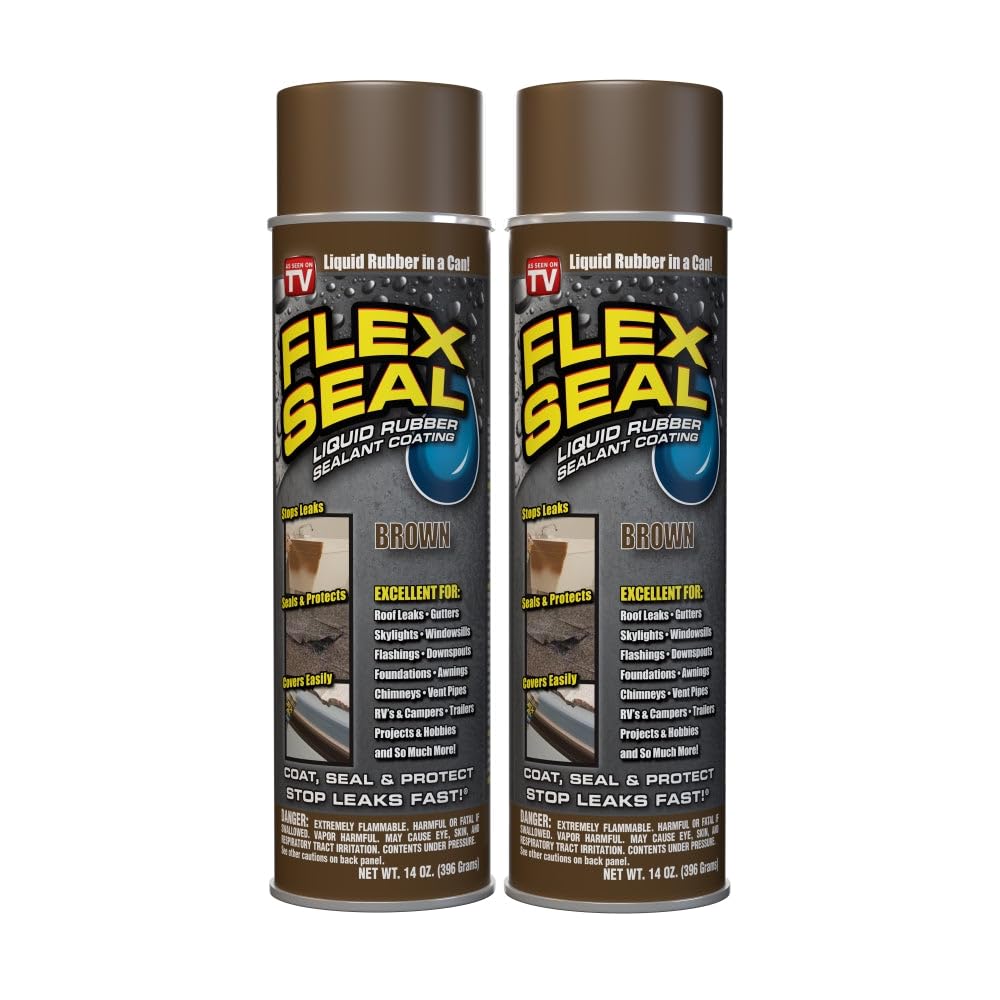 Buy now Flex Seal, 14 oz, Clear, Stop Leaks Instantly, Transparent Waterproof Rubber Spray On Sealant Coating, Perfect for Gutters, Wood, RV, Campers, Roof Repair, Skylights, Windows, and More at indiglob india
