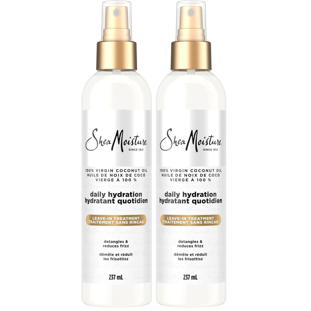 Shea Moisture 100% Virgin Coconut Oil Leave-in Treatment, 8 Ounce | For dry hair and curls - hydrates, softens, detangles, and improves manageability with 100% Virgin Coconut Oil.