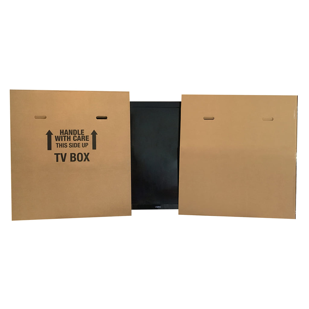 Moving Boxes Bundle TV Box (1-Pack), Adjustable Flat Screen TV Moving Boxes for Packing, Moving & Storage with Handles