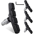 Hapleby 4PCS Premium Bike Brake Pads, Professional Mountain Bicycle V-Brake Pads, Bike Brake Blocks Kit, for Free Hex Wrench