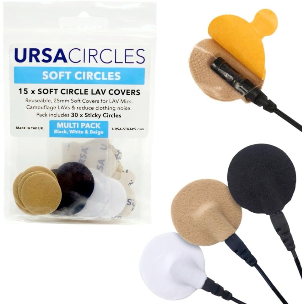 Buy now URSA Soft Circles: Reusable Soft Covers That Provide a Shield Against the Wind and Camouflage for Lavalier Mics. (15x Soft Circles + 30x Stickies, MultiPack) Multicolour Pack of 15 MultiPack at indiglob india