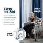 Walkers for Seniors Aluminum Lightweight Walker with Wheels,