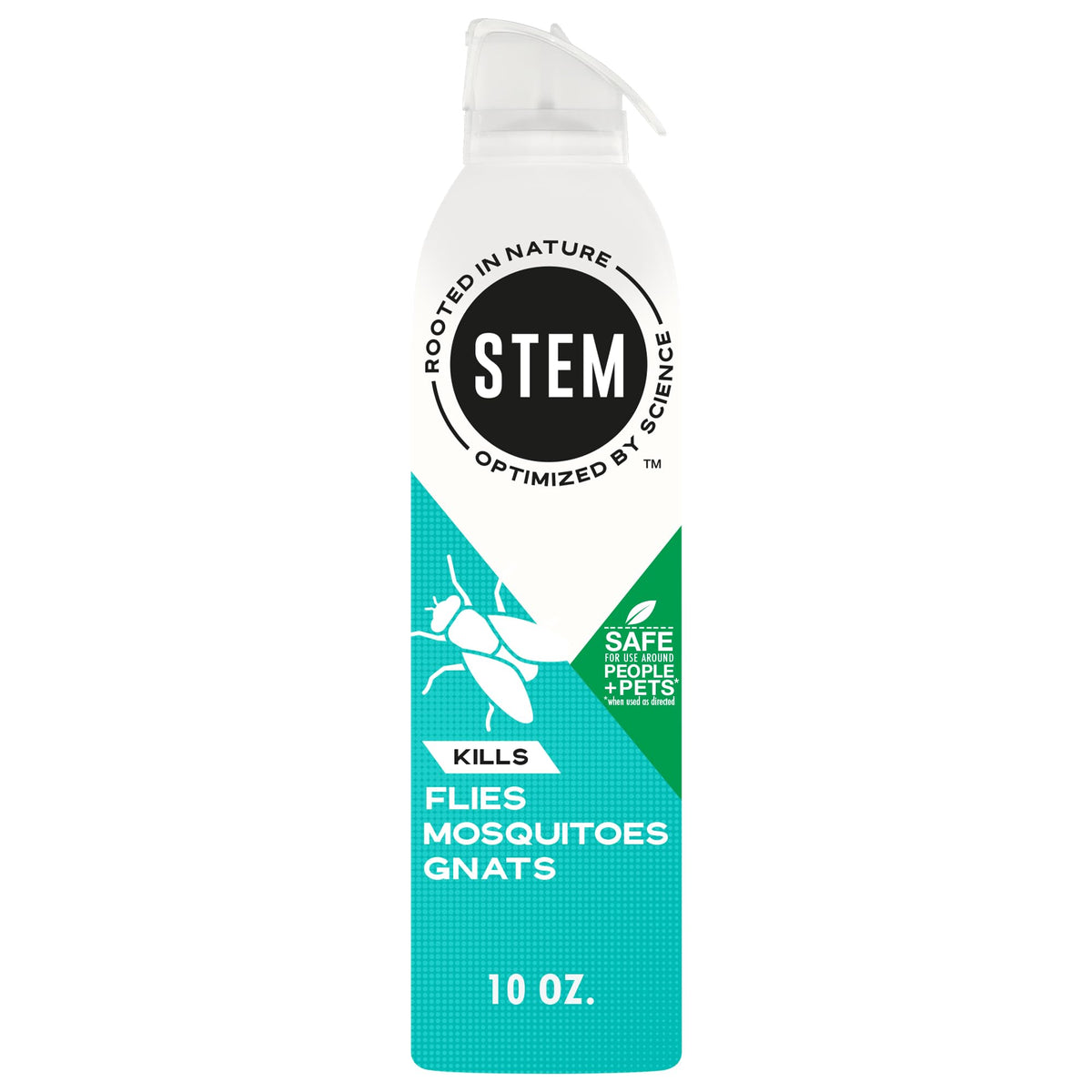 STEM Bug Spray Kills Flies, Mosquitoes, Gnats, Indoor & Outdoor, 10oz, 1pk