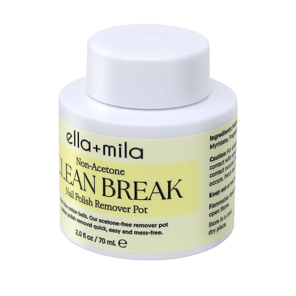 ella+mila Clean Break Non-Acetone Remover Pot with Sponge - Travel Size
