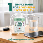 VITAL NUTRITIVE Milk Thistle Liver Support Supplement - Silymarin | 9-in-1 liver support formula with organic milk thistle (silymarin). Non-GMO, gluten-free. 30-day supply.