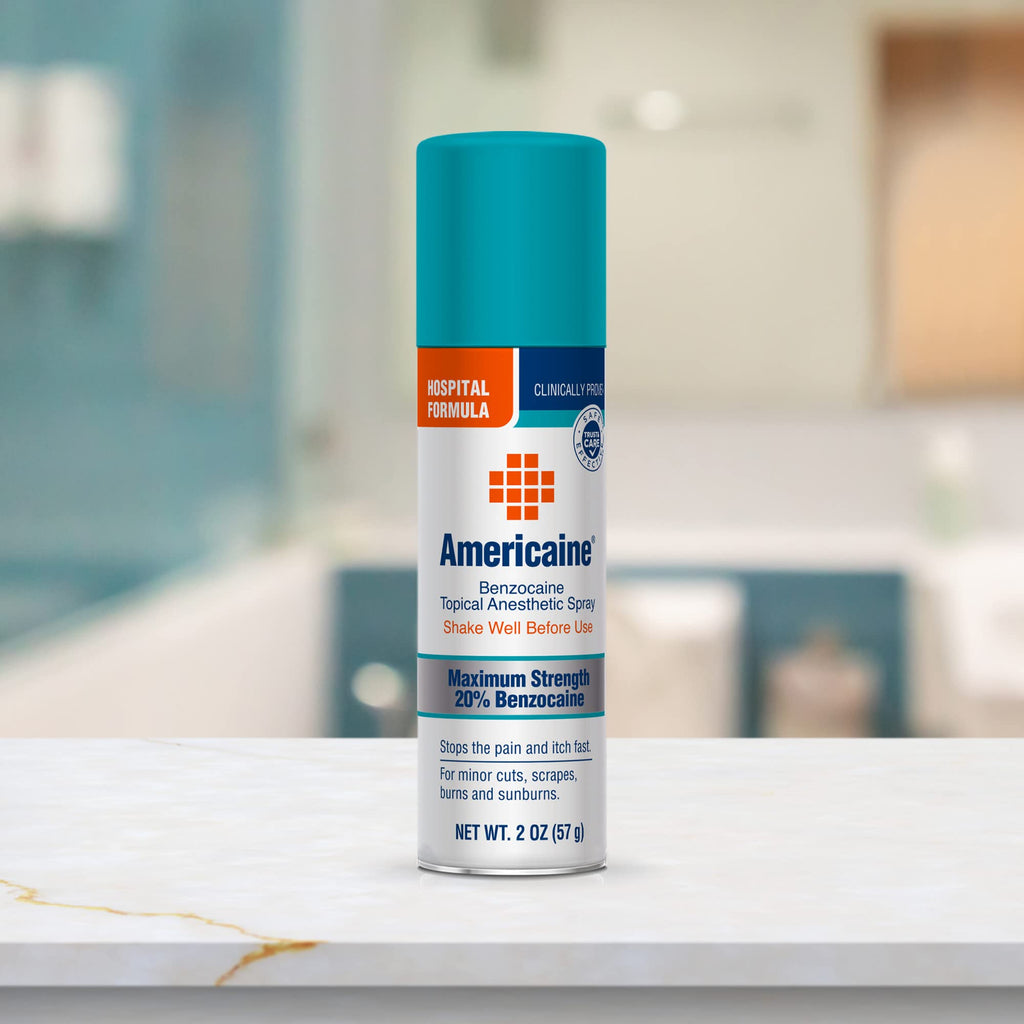 Americaine Hospital Formula Maximum Strength Benzocaine Spray, 2 Oz