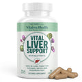 VITAL NUTRITIVE Milk Thistle Liver Support Supplement - Silymarin | 9-in-1 liver support formula with organic milk thistle (silymarin). Non-GMO, gluten-free. 30-day supply.