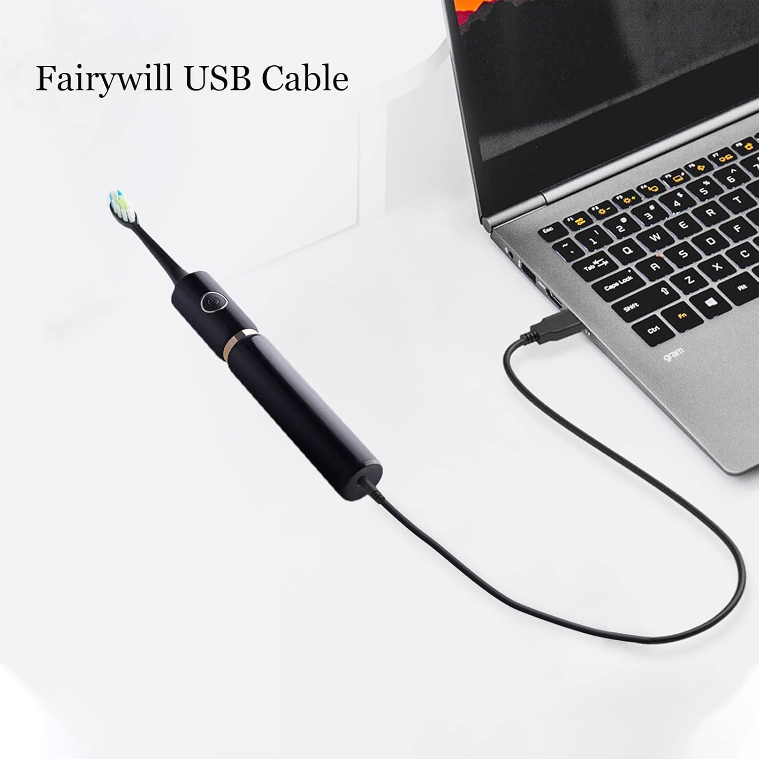 Buy now PDEEY Electric Toothbrush Charger Cable Replacement for Fairywill/Dnsly/Initio/Vekkia USB Charging Cord 3 ft (2-Pack) at indiglob india
