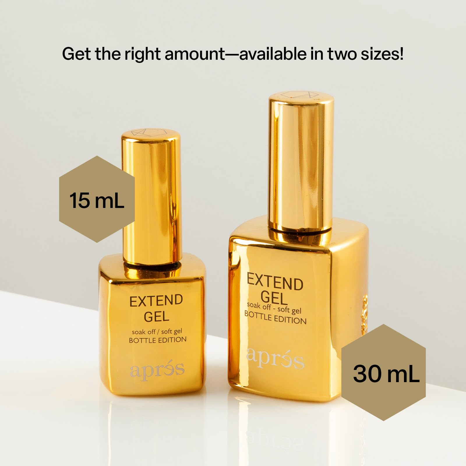 Aprés Extend Gel Gold Bottle Edition - Gel-X Tips Adhesive (15 ml)