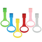 6PCS Playpen Baby Pull Up Rings - Premium Baby Handles for Play Pen Standing Up - Plastic Walking Exercises Assistant Rings for Infants Babies Toddler - Ergonomic Handles - 6 Colors