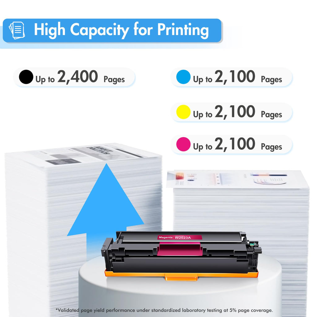 414A Toner Cartridges 4 Pack for HP 414A 414 414X MFP M479fdw M454dw M479
