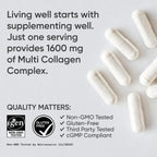 Sports Research® Multi Collagen Peptides w/Hyaluronic Acid, 90 Count