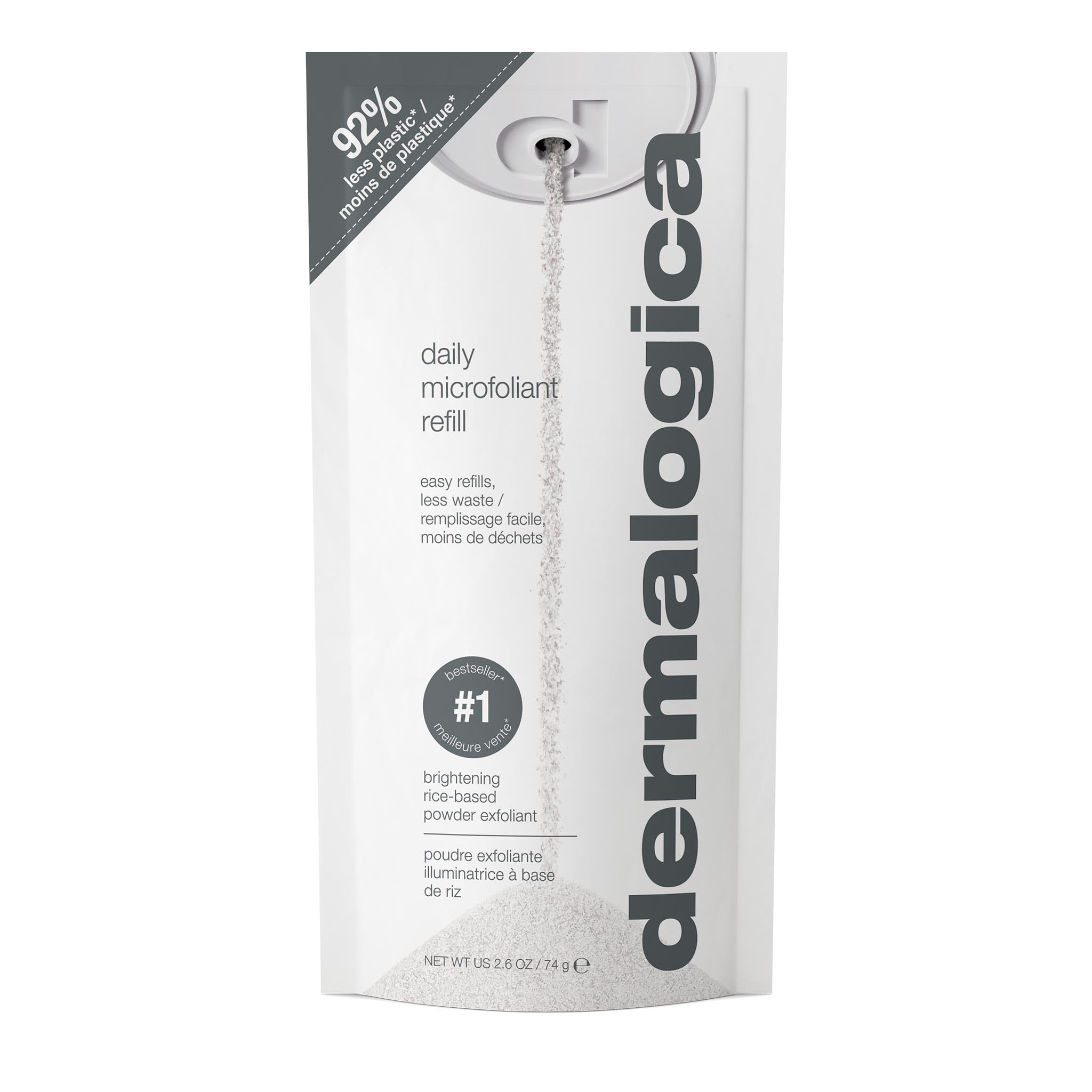 Dermalogica Daily Microfoliant, Brightening Face Exfoliator Powder | Brightens and Smooths Dull, Uneven Skin, Rice Powder Exfoliator with Papaya Enzyme, Salicylic Acid, and Rice Bran